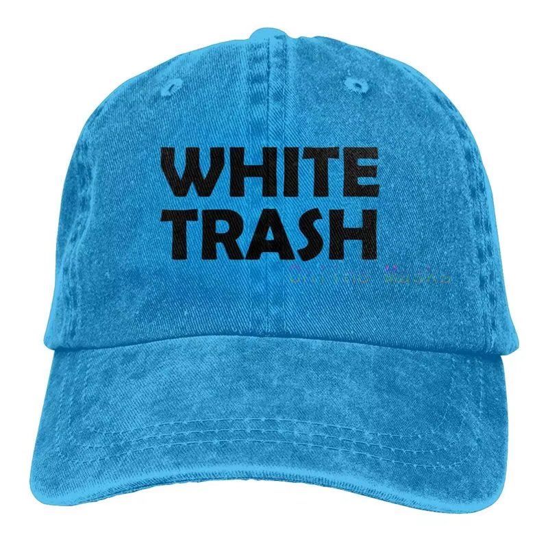 White Trash - Redneck Funny Ghetto USA - Adult Trucker Cap Hat