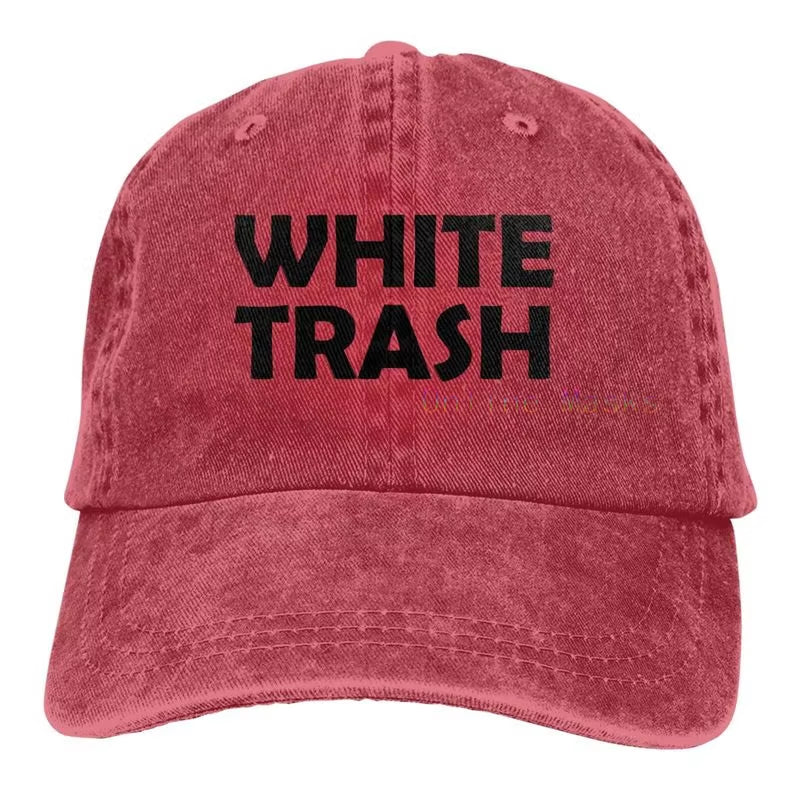 White Trash - Redneck Funny Ghetto USA - Adult Trucker Cap Hat
