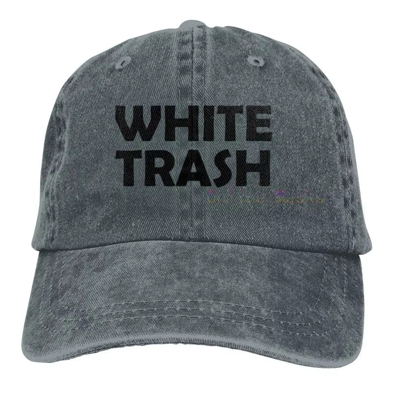 White Trash - Redneck Funny Ghetto USA - Adult Trucker Cap Hat