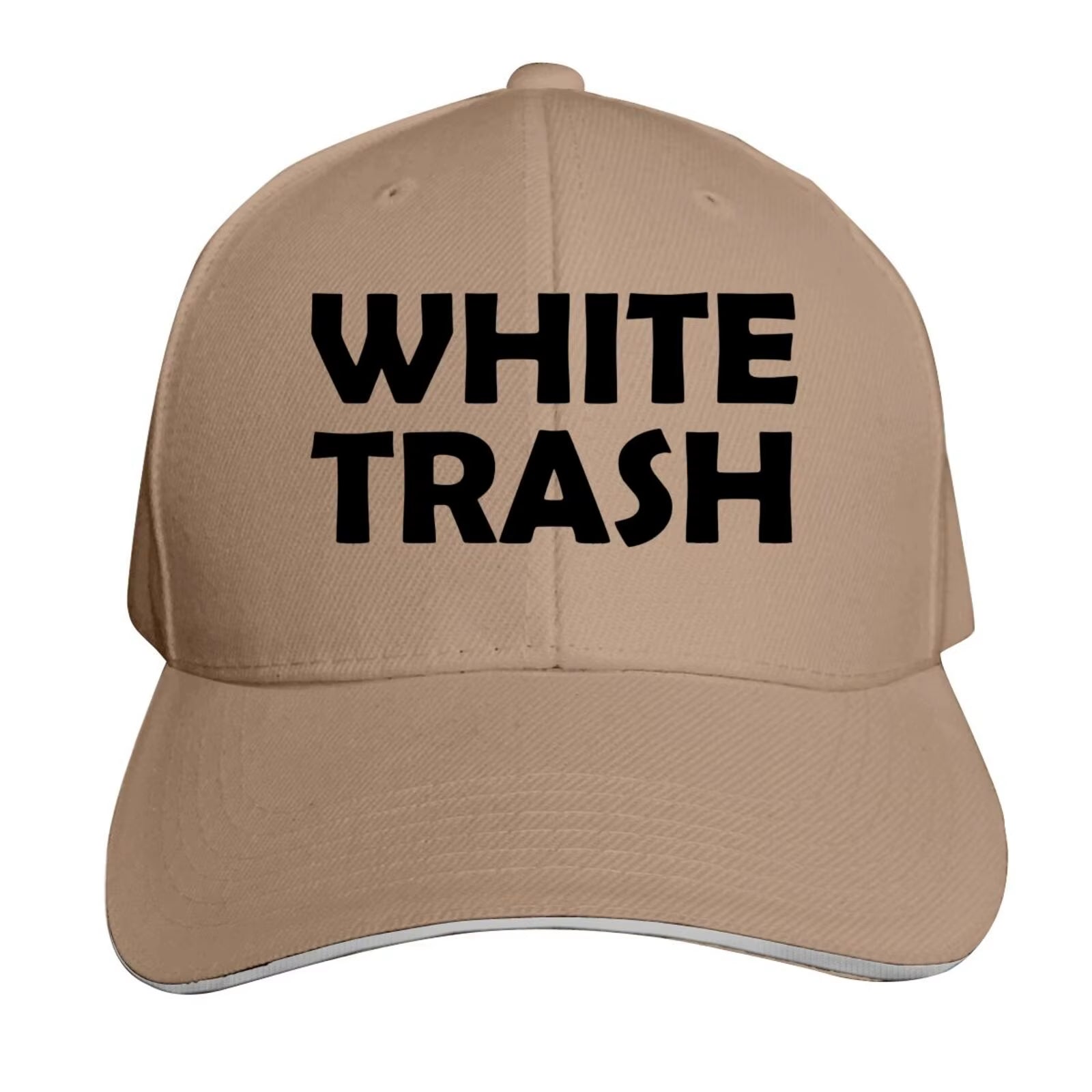 White Trash - Redneck Funny Ghetto USA - Adult Trucker Cap Hat