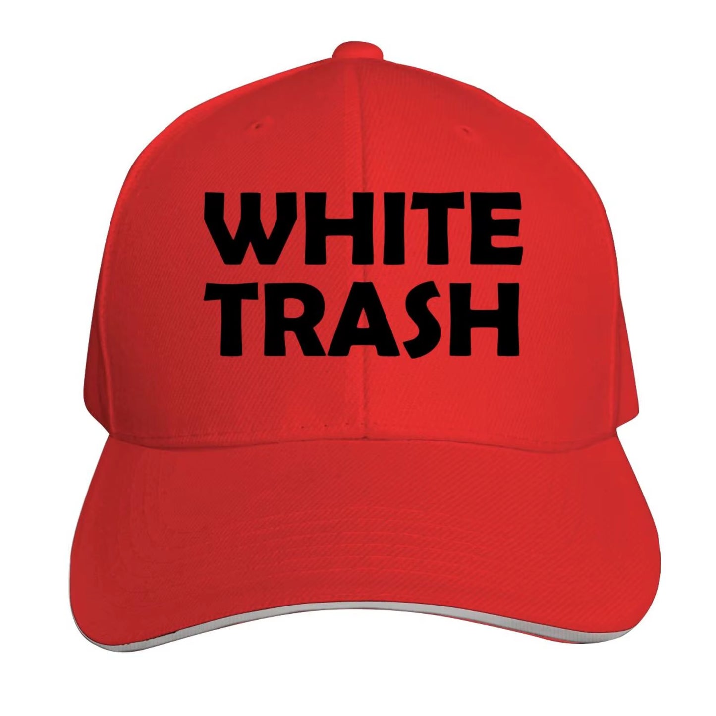 White Trash - Redneck Funny Ghetto USA - Adult Trucker Cap Hat