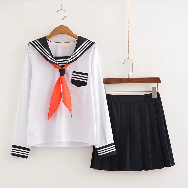 Disfraz De Anime Japonés Jigoku Shojo, Disfraz De Chica Del Infierno, Enma Ai, JK, Uniforme Escolar, Traje De Marinero Con Calcetines