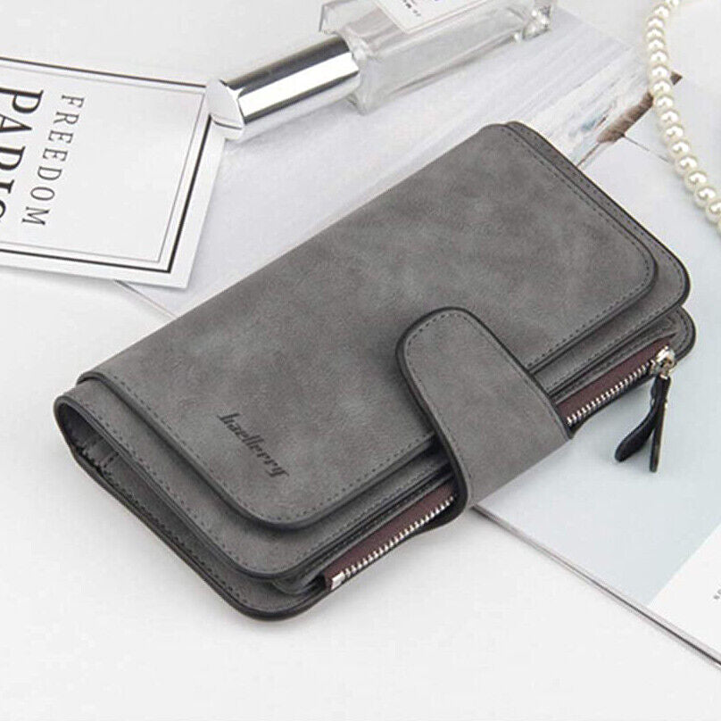 RFID Blocking Wallet for Womens Clutch Purse Ladies Credit Card Holder Organizer