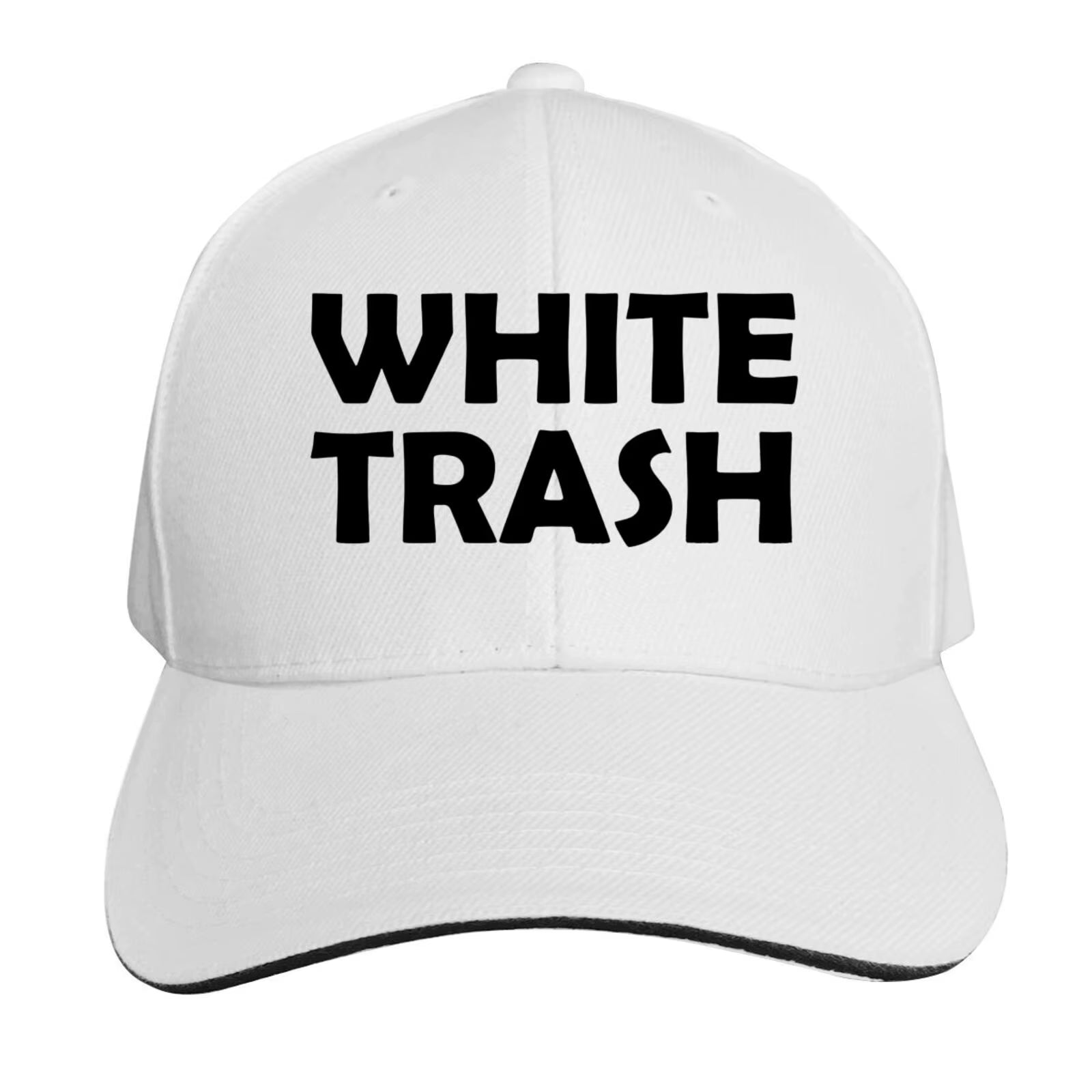 White Trash - Redneck Funny Ghetto USA - Adult Trucker Cap Hat