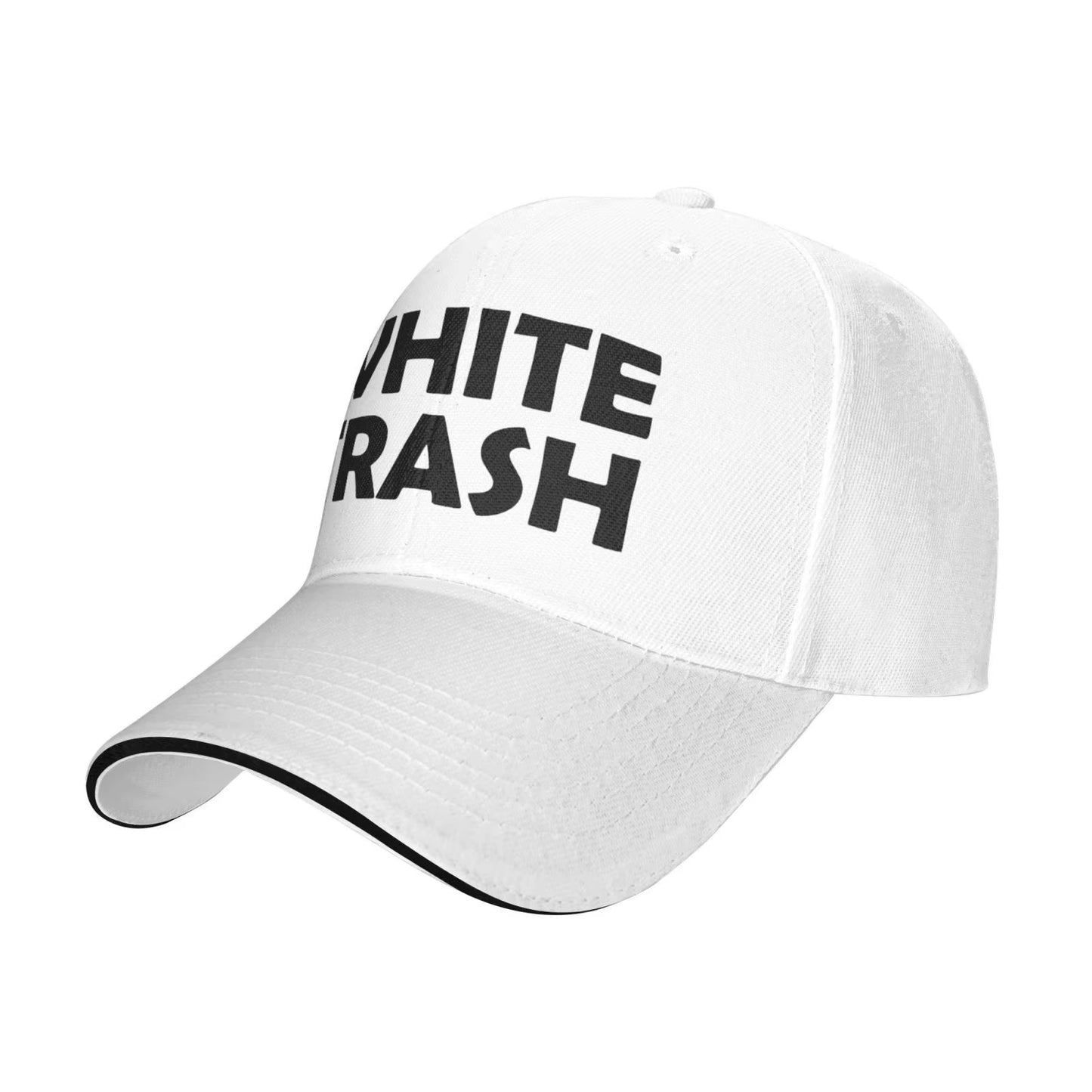 White Trash - Redneck Funny Ghetto USA - Adult Trucker Cap Hat