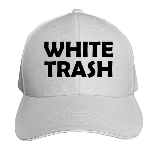 White Trash - Redneck Funny Ghetto USA - Adult Trucker Cap Hat