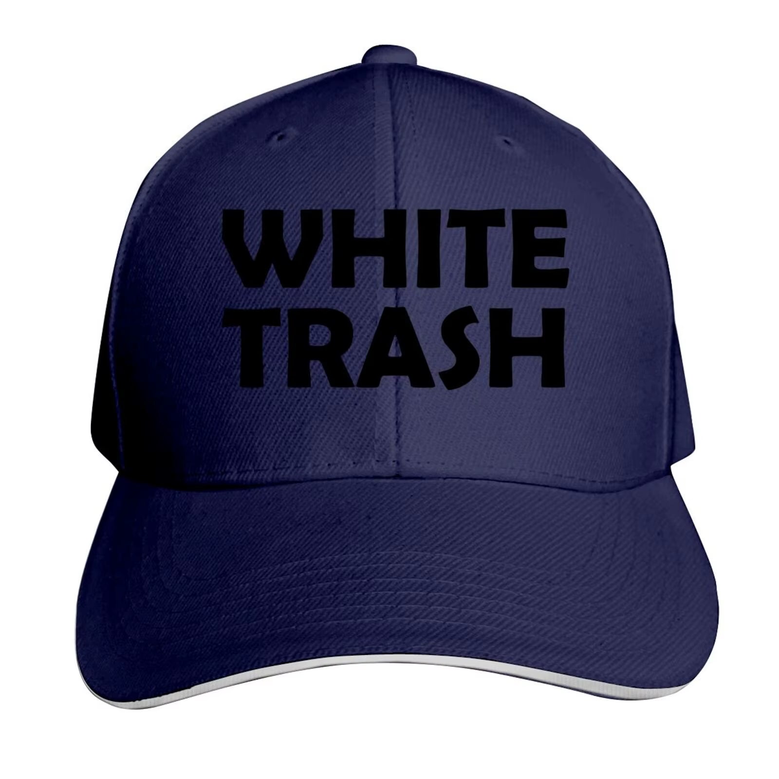 White Trash - Redneck Funny Ghetto USA - Adult Trucker Cap Hat