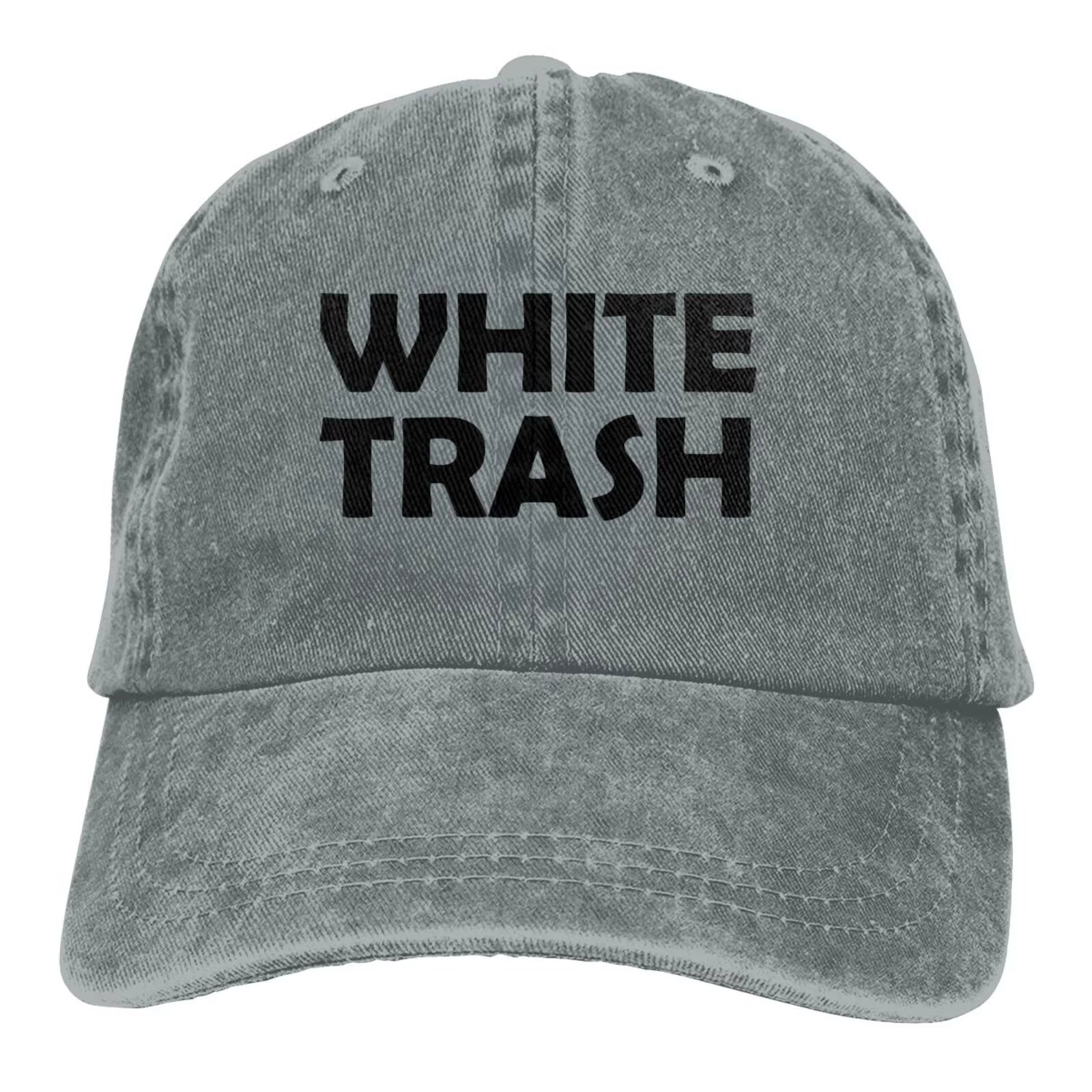 White Trash - Redneck Funny Ghetto USA - Adult Trucker Cap Hat