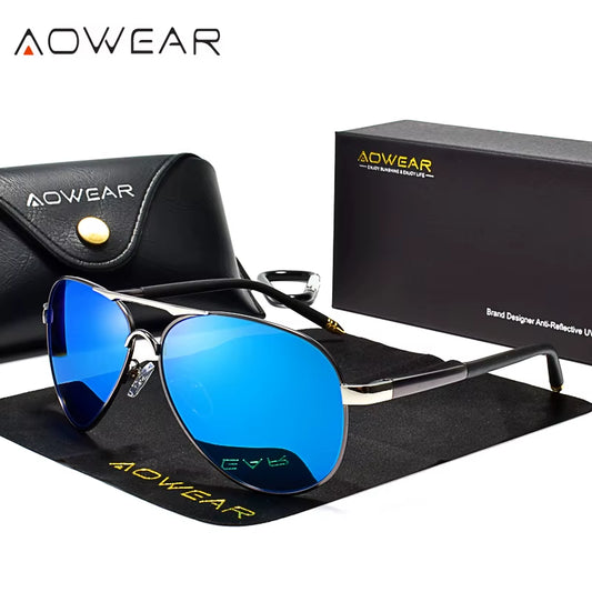 Brand Designer Polarized Sunglasses Men Aviation Coating Mirror Sun Glasses for Man Women Oculos Gafas Lentes De Sol