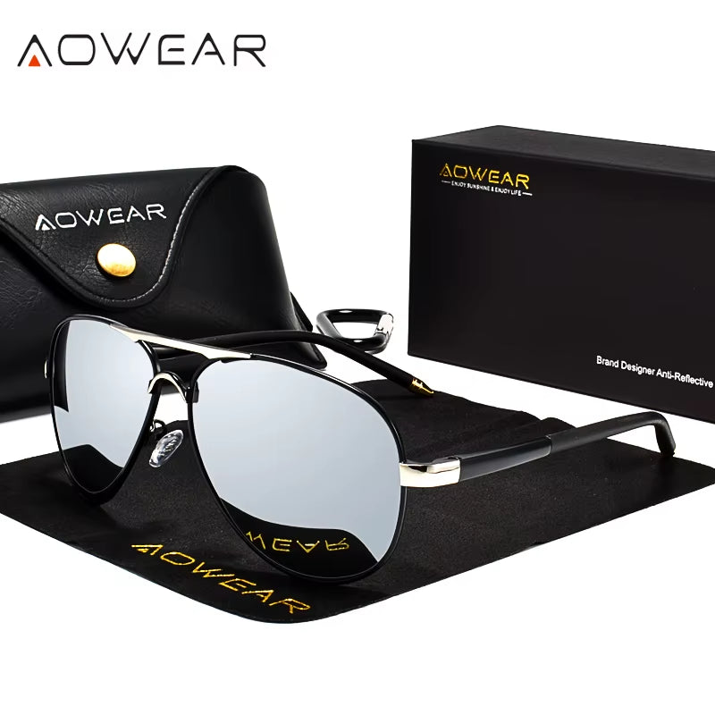 Brand Designer Polarized Sunglasses Men Aviation Coating Mirror Sun Glasses for Man Women Oculos Gafas Lentes De Sol
