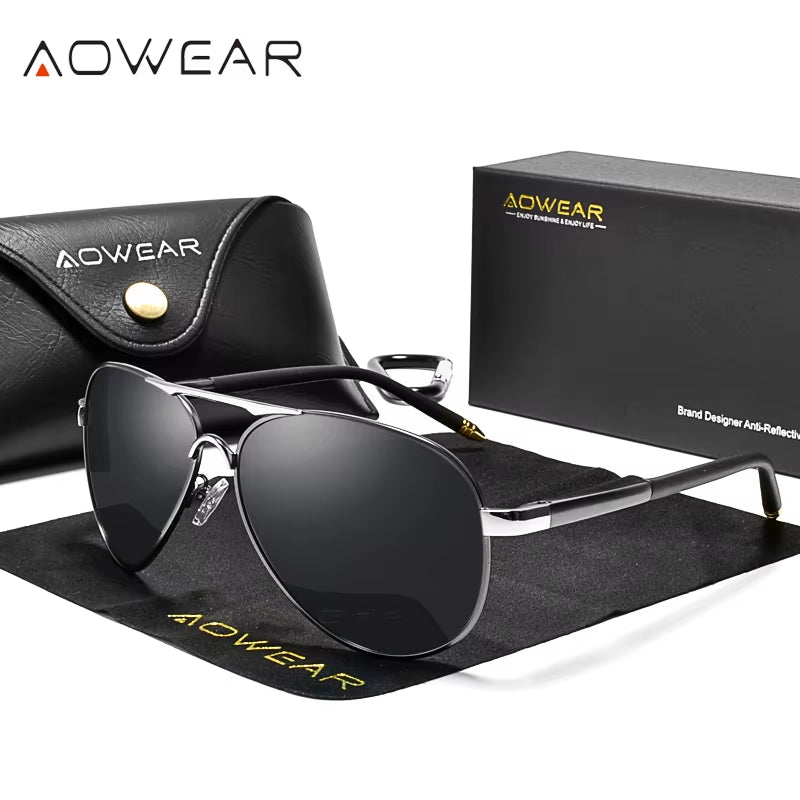 Brand Designer Polarized Sunglasses Men Aviation Coating Mirror Sun Glasses for Man Women Oculos Gafas Lentes De Sol
