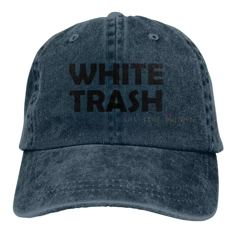 White Trash - Redneck Funny Ghetto USA - Adult Trucker Cap Hat